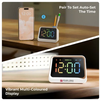 Buy Xech Prism Pro Multifunction Clock Speaker in bulk for Corporate Gifting | Corporate Gyft