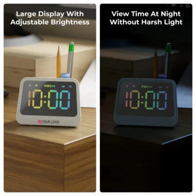 Buy Xech Prism Pro Multifunction Clock Speaker in bulk for Corporate Gifting | Corporate Gyft