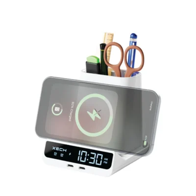 Buy Xech Quest Max Wireless Charging Clock in bulk for Corporate Gifting | Corporate Gyft