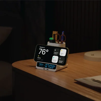 Buy Xech Quest Max Wireless Charging Clock in bulk for Corporate Gifting | Corporate Gyft