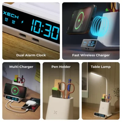 Buy Xech Quest Ultra Wireless Desk Clock in bulk for Corporate Gifting | Corporate Gyft