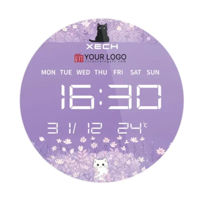 Buy Xech Solaris Kitty Digital Clock in bulk for Corporate Gifting | Corporate Gyft