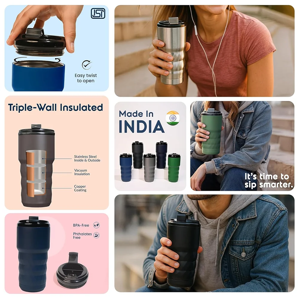 Headway Java XL Insulated Mug - Grey Buy Headway Java XL Insulated Mug - Grey in bulk for Corporate Gifting | Corporate Gyft