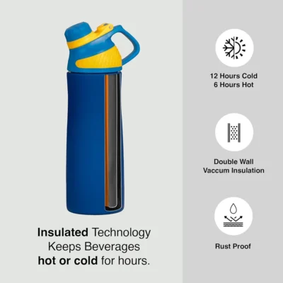 Buy Minsk Headway Insulated Bottle - Blue in bulk for Corporate Gifting | Corporate Gyft
