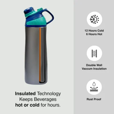 Buy Minsk Headway Insulated Bottle - Dark Grey in bulk for Corporate Gifting | Corporate Gyft