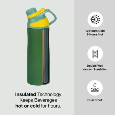 Buy Minsk Headway Insulated Bottle - Green in bulk for Corporate Gifting | Corporate Gyft
