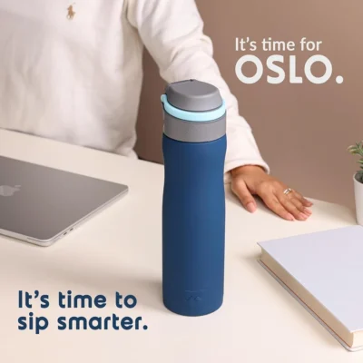 Buy Headway Oslo Thermos Water Bottle - Blue in bulk for Corporate Gifting | Corporate Gyft