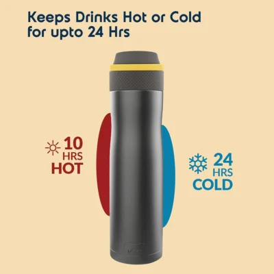 Buy Headway Oslo Thermos Water Bottle - Dark Grey in bulk for Corporate Gifting | Corporate Gyft