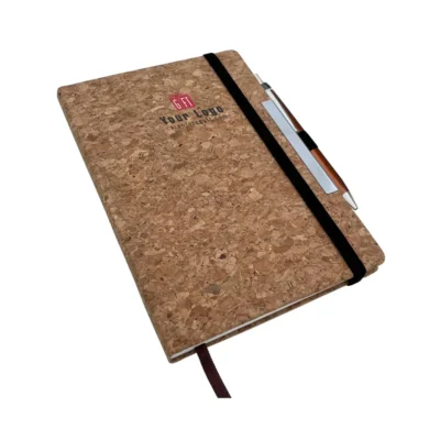Buy A5 Cork Executive Notebook with Metal Pen in bulk for Corporate Gifting | Corporate Gyft