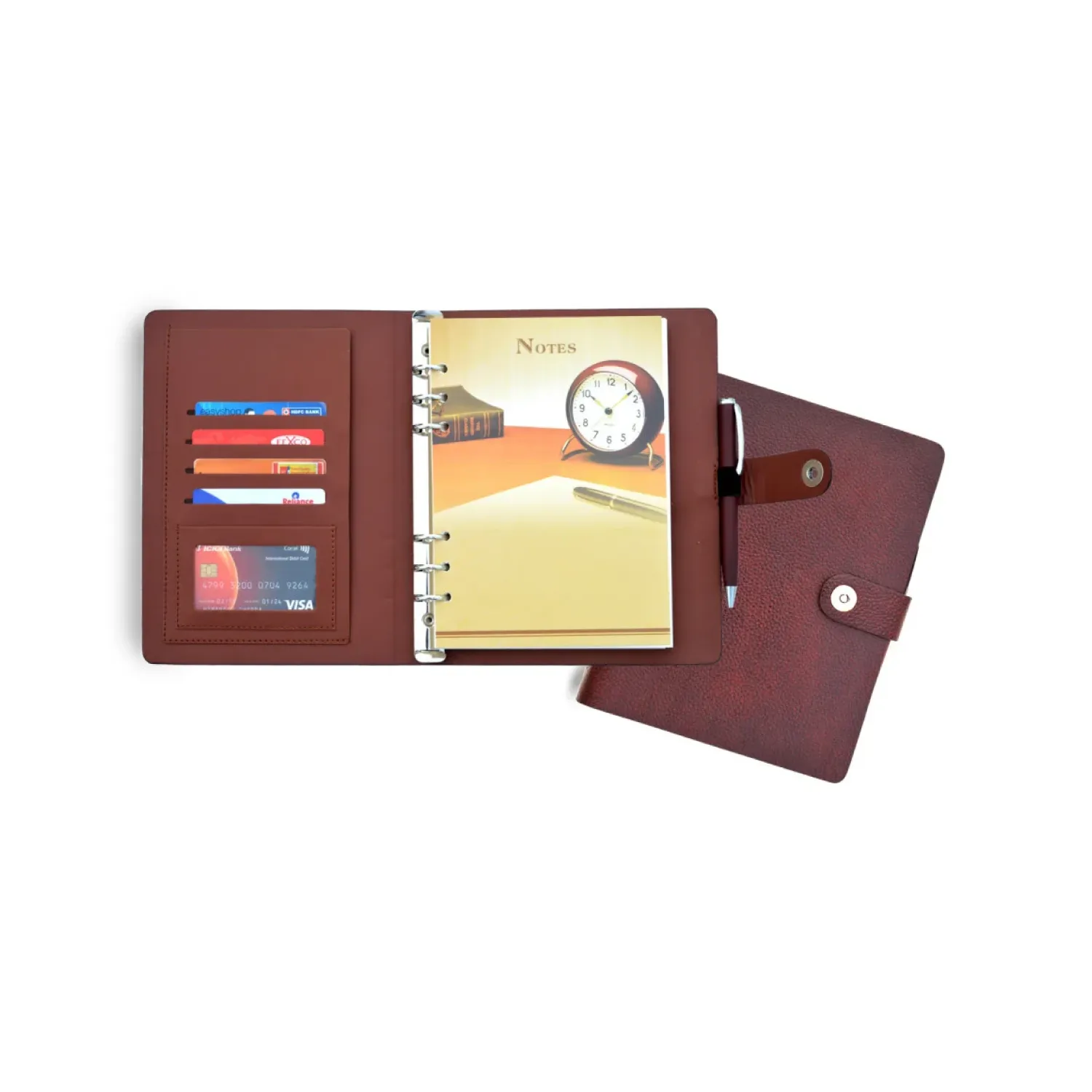 Genuine Leather Planner with Metal Pen Buy Genuine Leather Planner with Metal Pen in bulk for Corporate Gifting | Corporate Gyft
