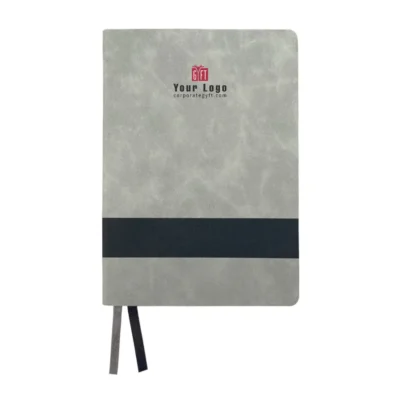 Buy A5 Dual Color Flexible Notebook - Grey in bulk for Corporate Gifting | Corporate Gyft