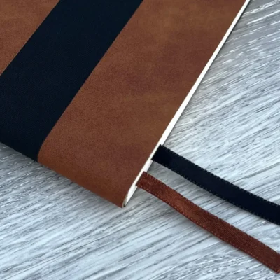 Buy A5 Dual Color Flexible Notebook - Tan in bulk for Corporate Gifting | Corporate Gyft