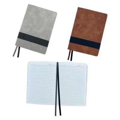 Buy A5 Dual Color Flexible Notebook - Tan in bulk for Corporate Gifting | Corporate Gyft