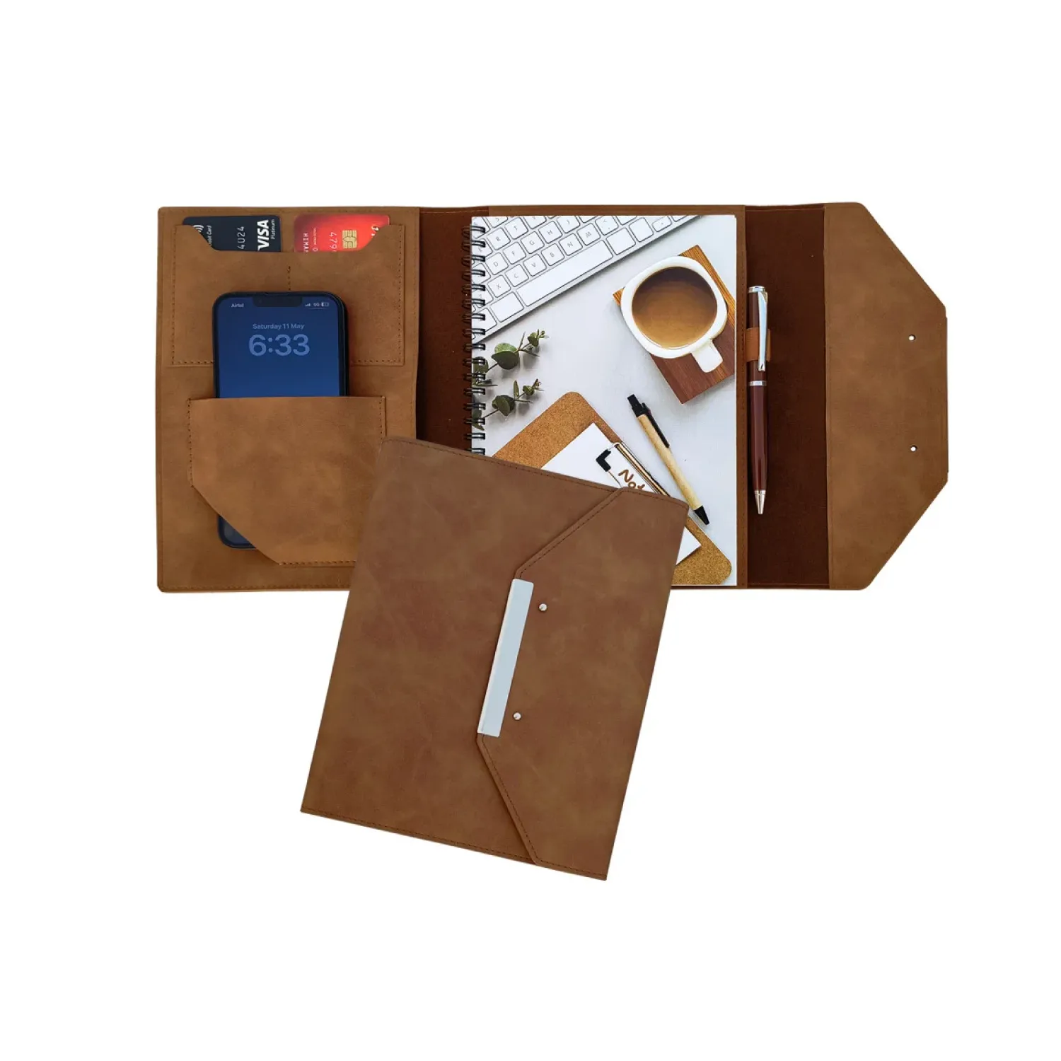 A5 Wire-O Planner with Metal Pen Buy A5 Wire-O Planner with Metal Pen in bulk for Corporate Gifting | Corporate Gyft