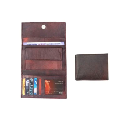 Buy Premium Couple Wallet Set - Brown in bulk for Corporate Gifting | Corporate Gyft