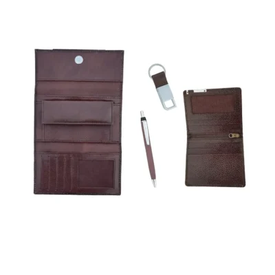 Buy Elegant Leather Essentials Gift Set in bulk for Corporate Gifting | Corporate Gyft