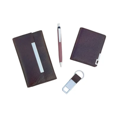 Buy Elegant Leather Essentials Gift Set in bulk for Corporate Gifting | Corporate Gyft