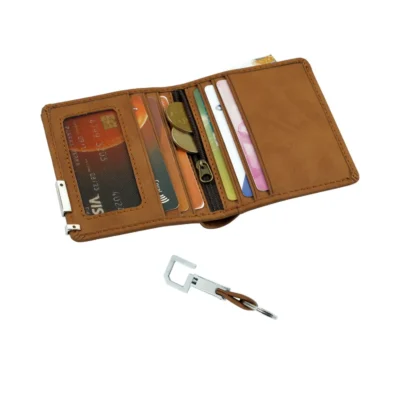 Buy Mini Unisex Wallet and Key Ring Gift Set in bulk for Corporate Gifting | Corporate Gyft