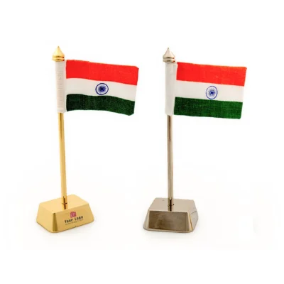Buy Royal Indian Table Flag in bulk for Corporate Gifting | Corporate Gyft