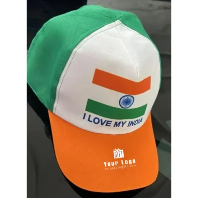 Buy Tricolour Spirit Cap in bulk for Corporate Gifting | Corporate Gyft