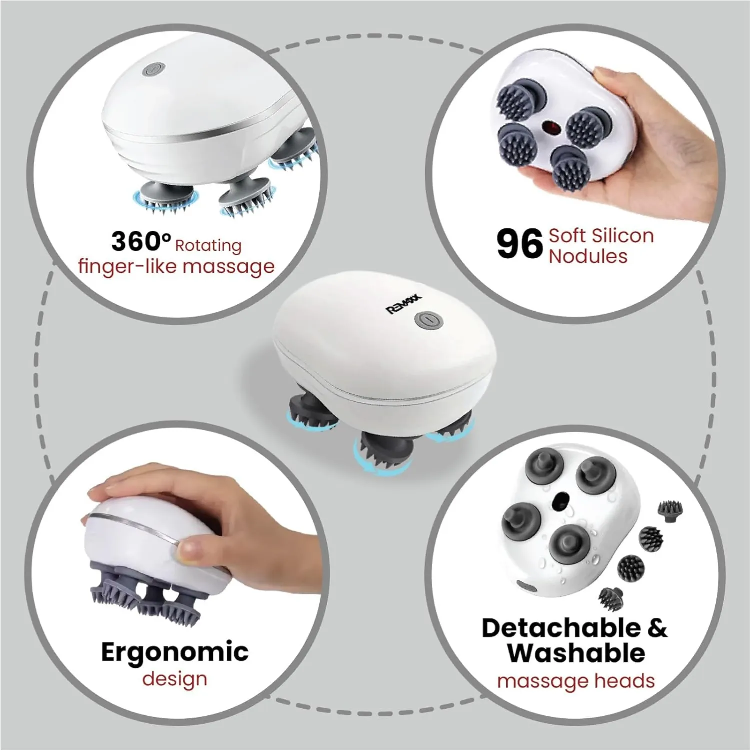 Bliss Smart Scalp Massager Buy Bliss Smart Scalp Massager in bulk for Corporate Gifting | Corporate Gyft