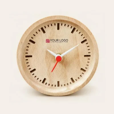 Buy Timeless Wooden Desk Clock in bulk for Corporate Gifting | Corporate Gyft