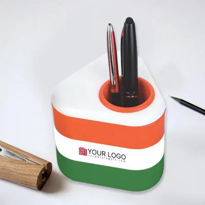 Buy Tricolor Pen Stand with Drawers in bulk for Corporate Gifting | Corporate Gyft