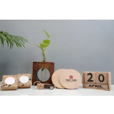 Buy Sustainable Cork Prestige Gift Combo in bulk for Corporate Gifting | Corporate Gyft