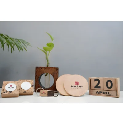 Buy Sustainable Cork Prestige Gift Combo in bulk for Corporate Gifting | Corporate Gyft