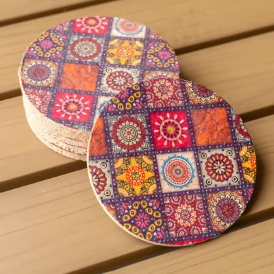 Buy Cork Printed Decor Gift Set in bulk for Corporate Gifting | Corporate Gyft