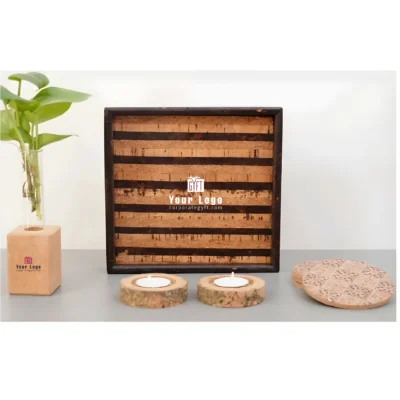 Buy Premium Cork Decor Hamper Set in bulk for Corporate Gifting | Corporate Gyft