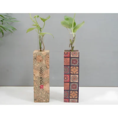 Buy Dual Cork Vase Planter Set in bulk for Corporate Gifting | Corporate Gyft
