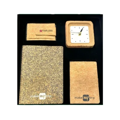 Buy 4-in-1 Premium Cork Gift Set in bulk for Corporate Gifting | Corporate Gyft