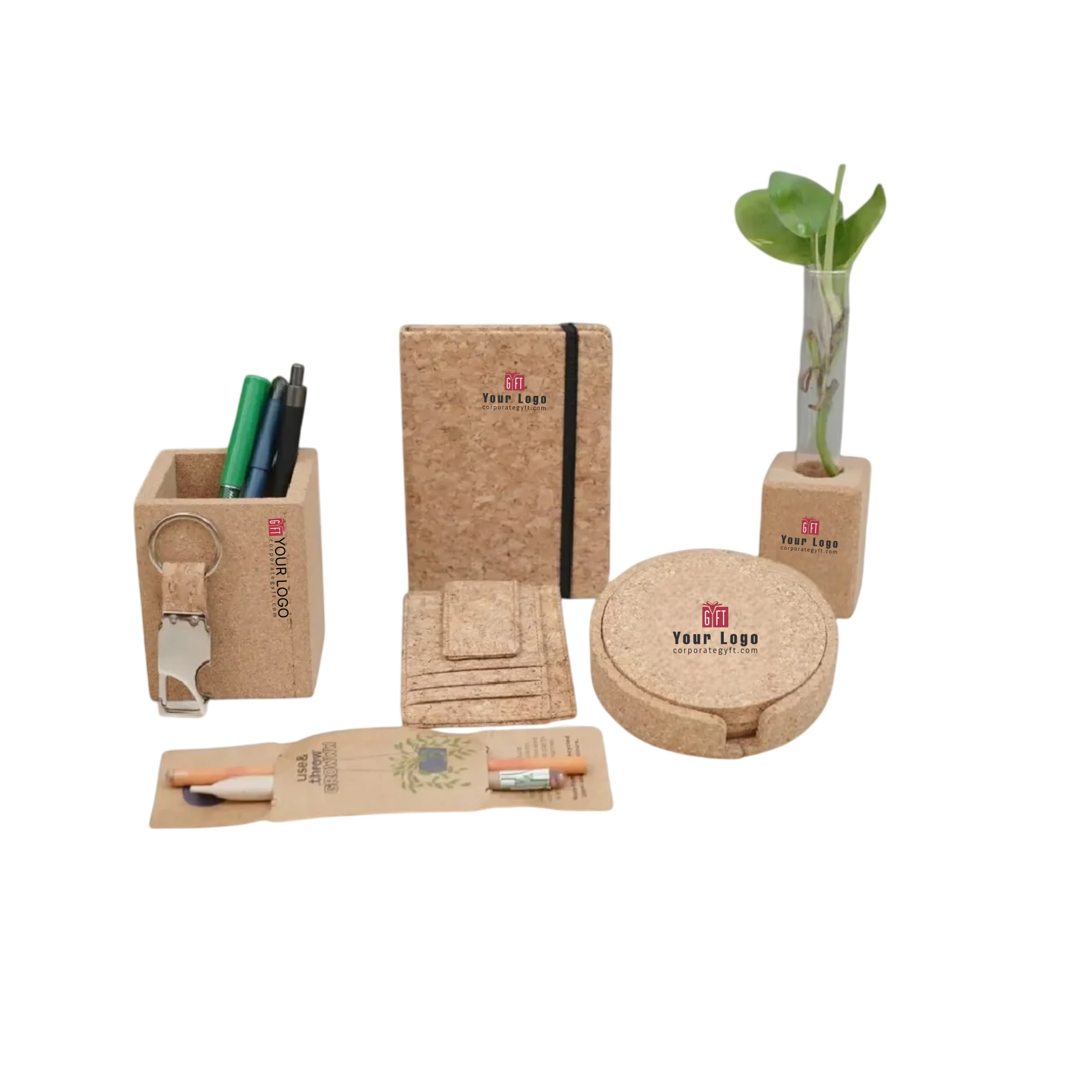 Cork Desk Essentials Gift Set Buy Cork Desk Essentials Gift Set in bulk for Corporate Gifting | Corporate Gyft