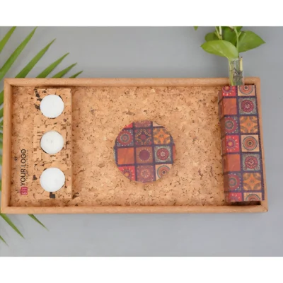 Buy Cork Home Styling Gift Set in bulk for Corporate Gifting | Corporate Gyft