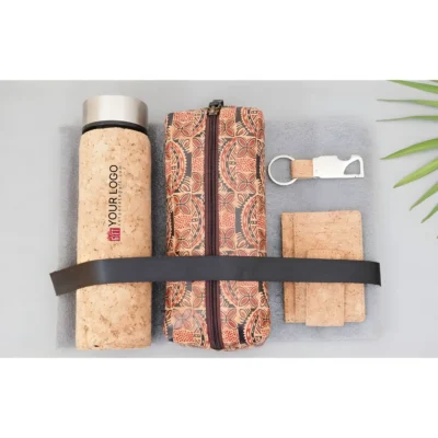 Buy 4-in-1 Cork Essentials Gift Set in bulk for Corporate Gifting | Corporate Gyft