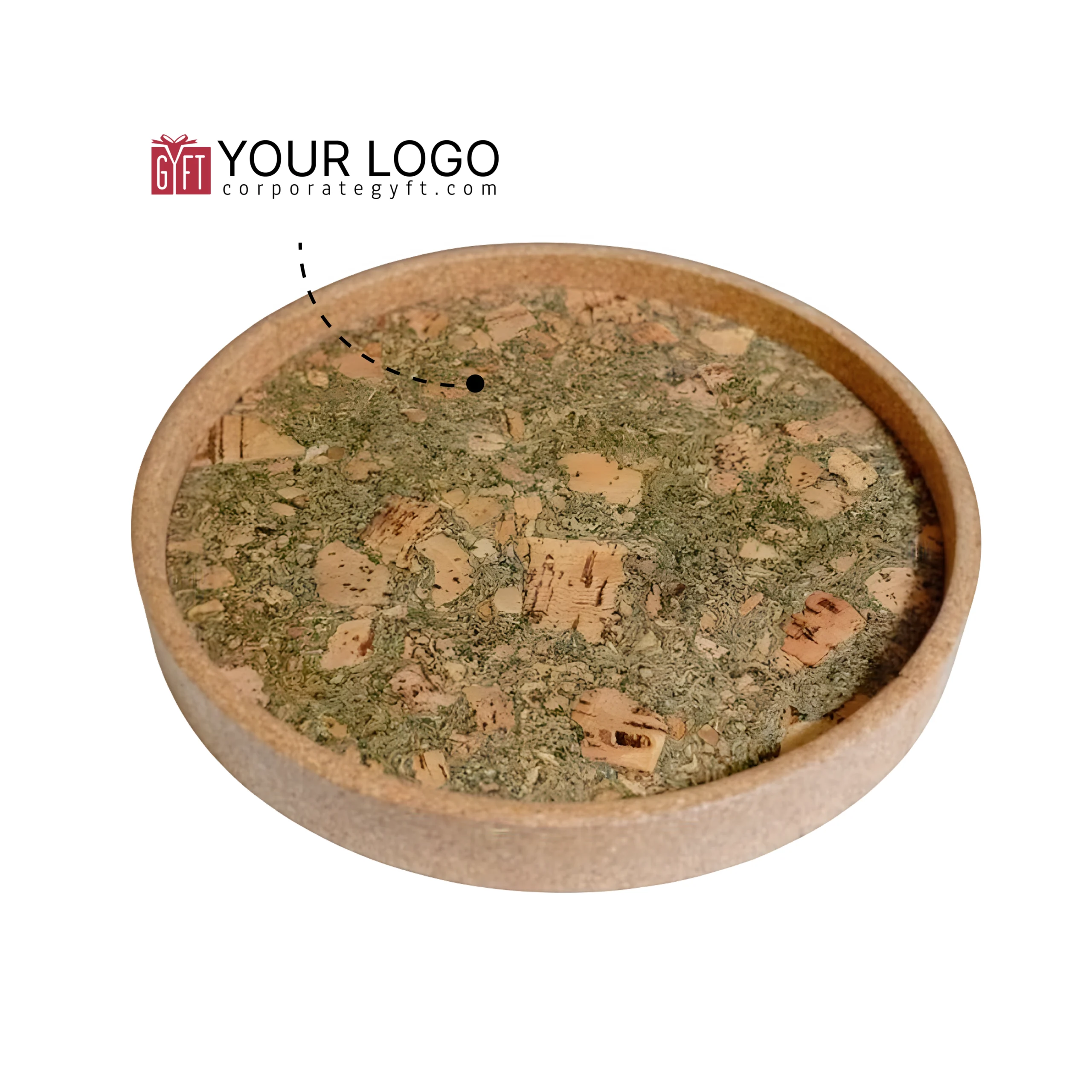 Circular Cork Serving Tray Buy Circular Cork Serving Tray in bulk for Corporate Gifting | Corporate Gyft