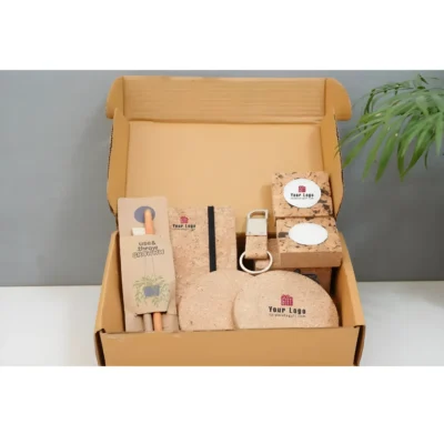 Buy 5-in-1 Eco-Friendly Cork Gift Set in bulk for Corporate Gifting | Corporate Gyft