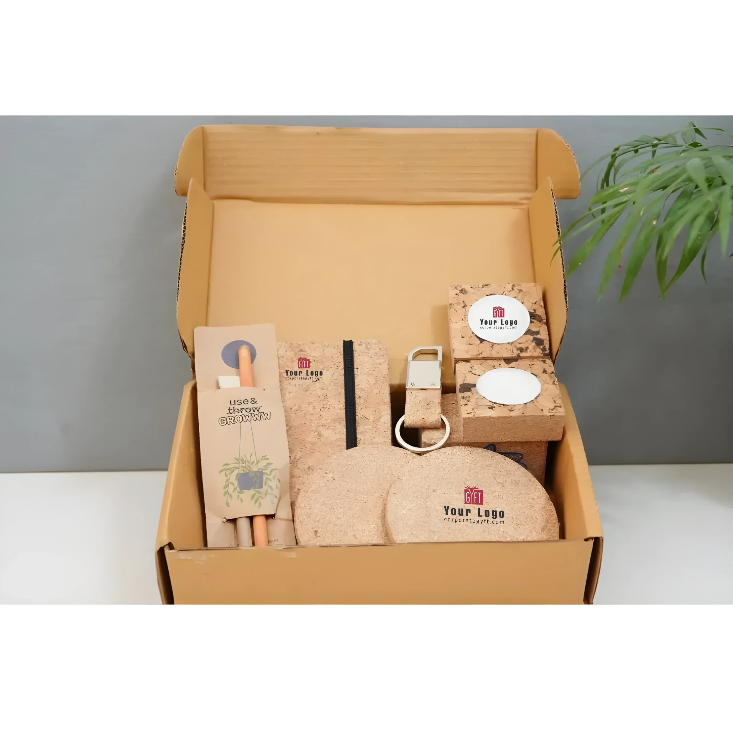 5-in-1 Eco-Friendly Cork Gift Set Buy 5-in-1 Eco-Friendly Cork Gift Set in bulk for Corporate Gifting | Corporate Gyft