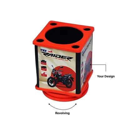 Buy Compact Revolving Pen Stand in bulk for Corporate Gifting | Corporate Gyft
