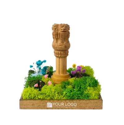 Buy Forest Emblem Ashoka Sculpture - Brown in bulk for Corporate Gifting | Corporate Gyft