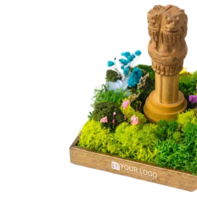 Buy Forest Emblem Ashoka Sculpture - Brown in bulk for Corporate Gifting | Corporate Gyft