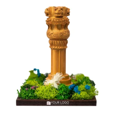 Buy Forest Emblem Ashoka Sculpture - Dark Brown in bulk for Corporate Gifting | Corporate Gyft