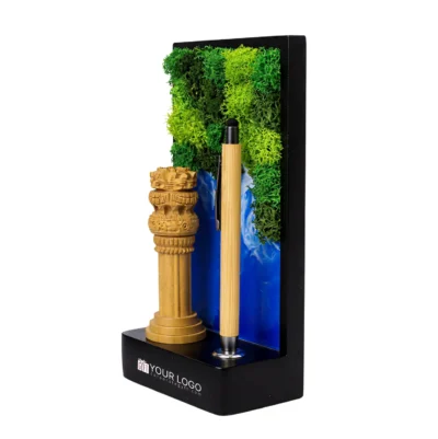 Buy Ashoka Emblem Forest Aqua Stand in bulk for Corporate Gifting | Corporate Gyft