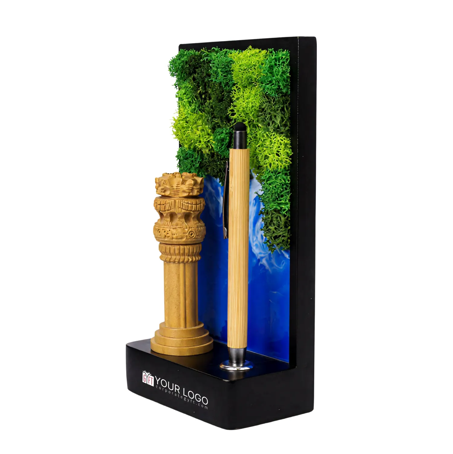 Ashoka Emblem Forest Aqua Stand Buy Ashoka Emblem Forest Aqua Stand in bulk for Corporate Gifting | Corporate Gyft
