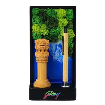 Buy Ashoka Emblem Forest Aqua Stand in bulk for Corporate Gifting | Corporate Gyft
