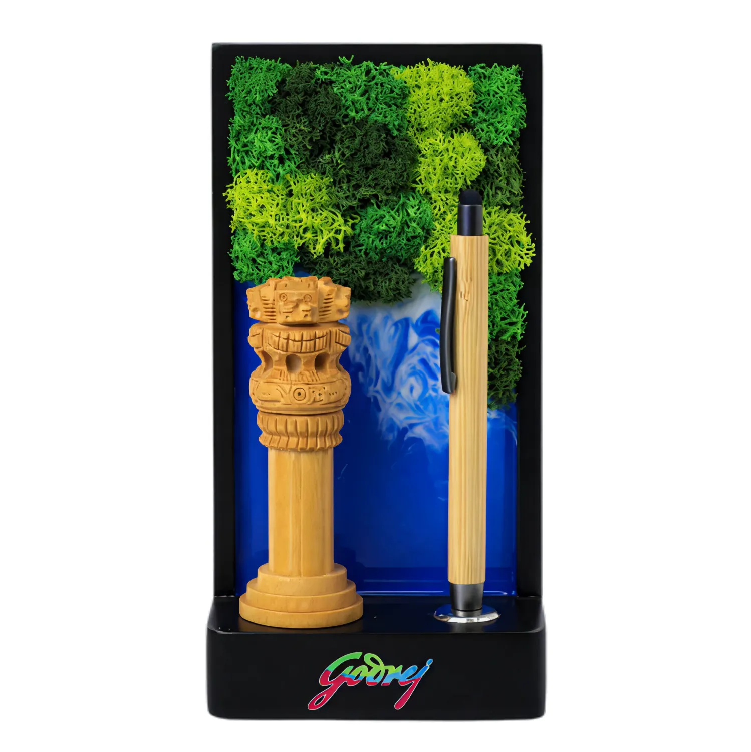 Ashoka Emblem Forest Aqua Stand Buy Ashoka Emblem Forest Aqua Stand in bulk for Corporate Gifting | Corporate Gyft