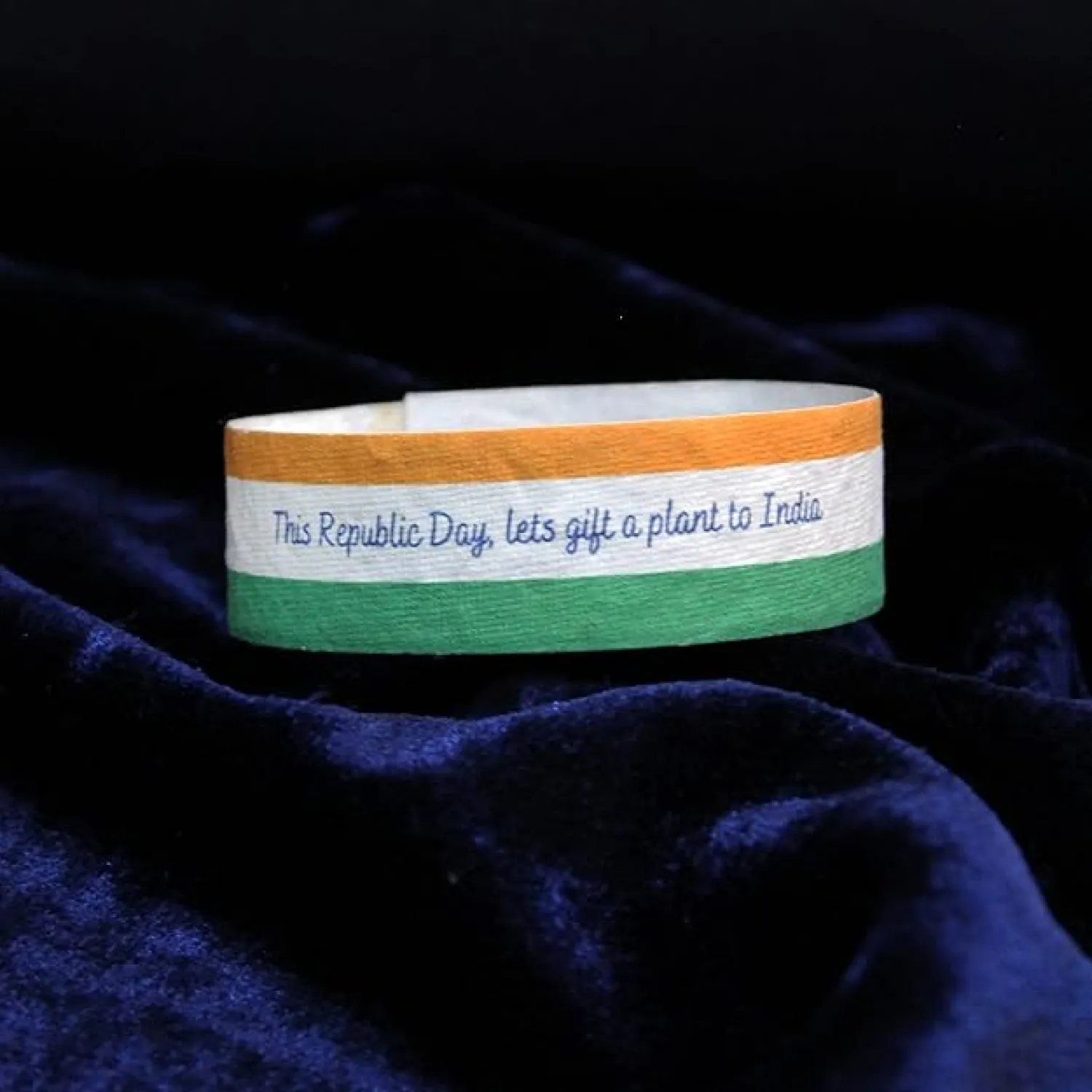 Tri Colour Plantable Wristband Buy Tri Colour Plantable Wristband in bulk for Corporate Gifting | Corporate Gyft