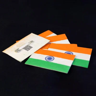 Buy Tricolour Plantable Eco Badge in bulk for Corporate Gifting | Corporate Gyft