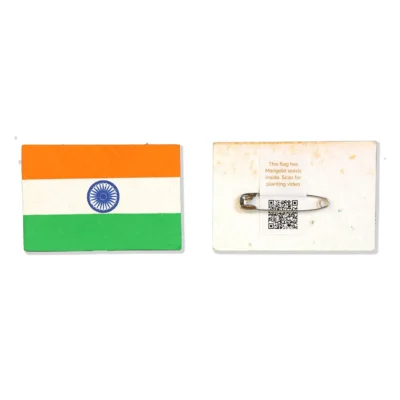Buy Tricolour Plantable Eco Badge in bulk for Corporate Gifting | Corporate Gyft
